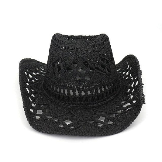 Hollowed Handmade Cowboy Straw Hat Hats - The Burner Shop