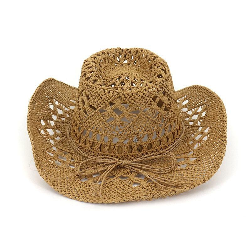 Hollowed Handmade Cowboy Straw Hat Hats - The Burner Shop