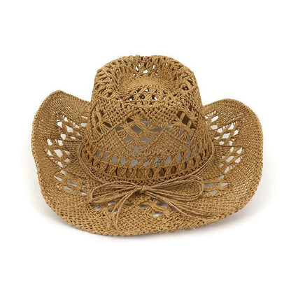 Hollowed Handmade Cowboy Straw Hat Hats - The Burner Shop