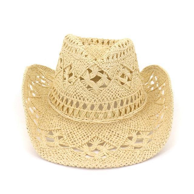 Hollowed Handmade Cowboy Straw Hat Hats - The Burner Shop