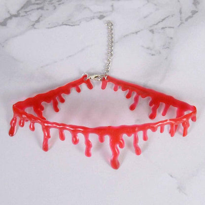 Horror Blood Drip Necklace Necklaces - The Burner Shop