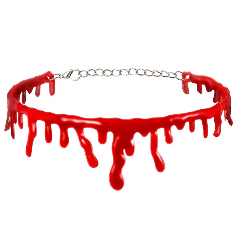 Horror Blood Drip Necklace Necklaces - The Burner Shop