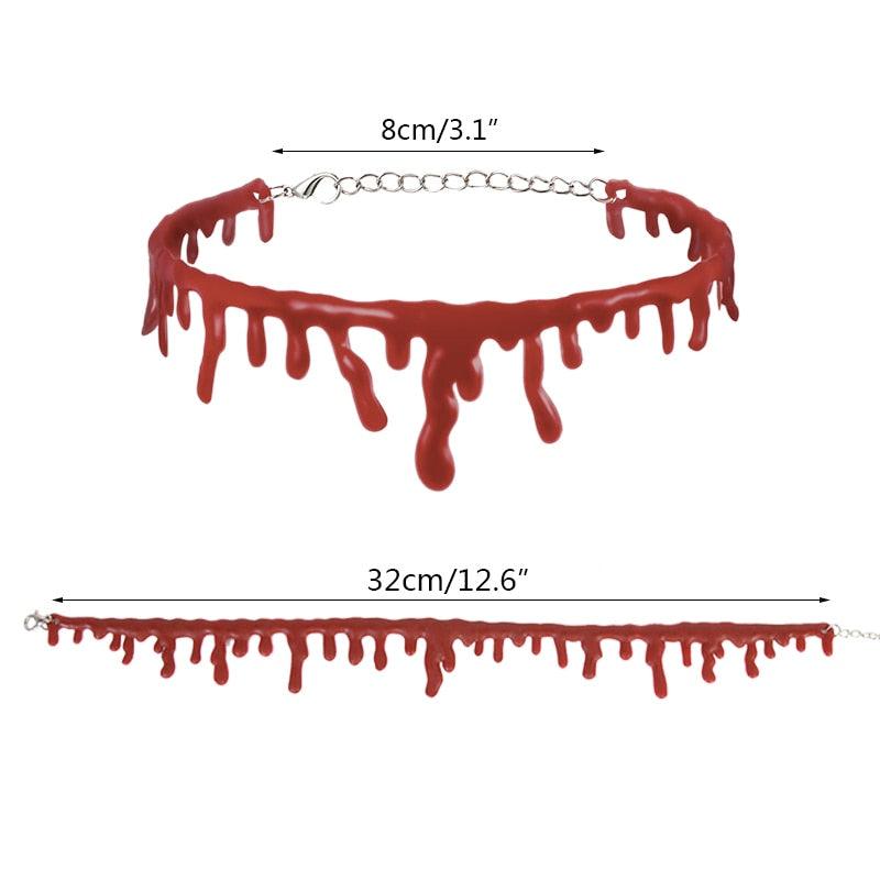 Horror Blood Drip Necklace Necklaces - The Burner Shop