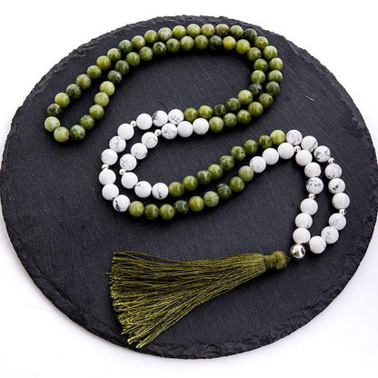 Jade Beaded Necklace Necklaces - The Burner Shop