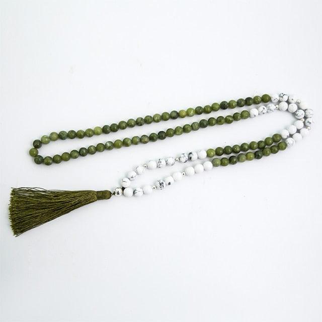 Jade Beaded Necklace Necklaces - The Burner Shop