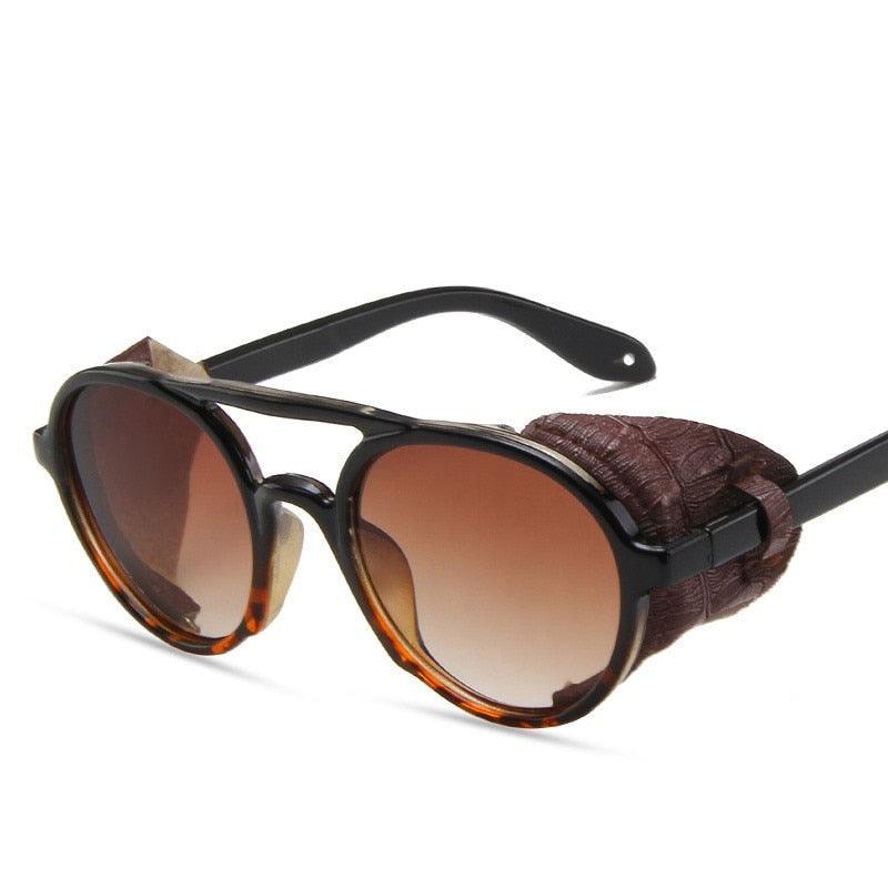 Jazz Steampunk Round Sunglasses Sunglasses - The Burner Shop