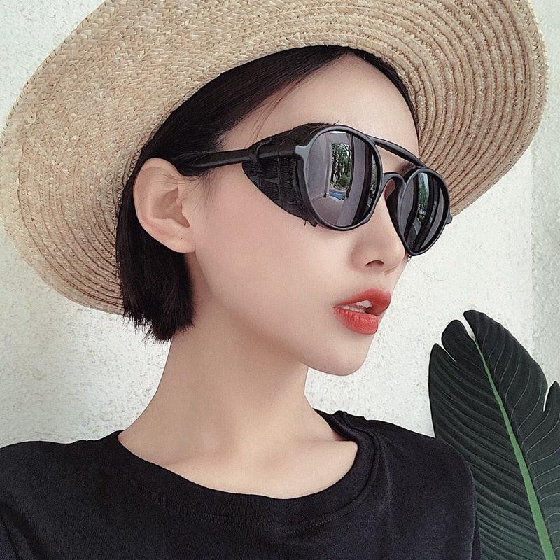Jazz Steampunk Round Sunglasses Sunglasses - The Burner Shop