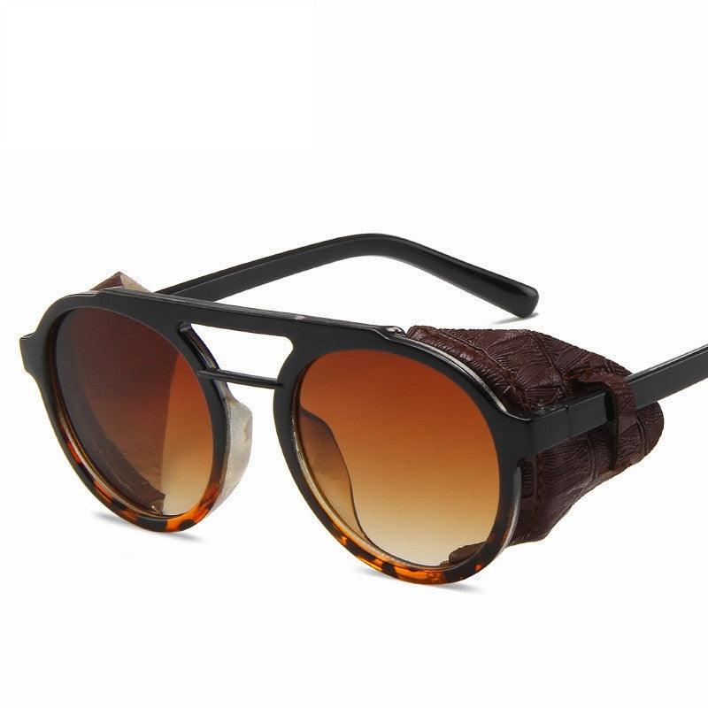 Jazz Steampunk Round Sunglasses Sunglasses - The Burner Shop