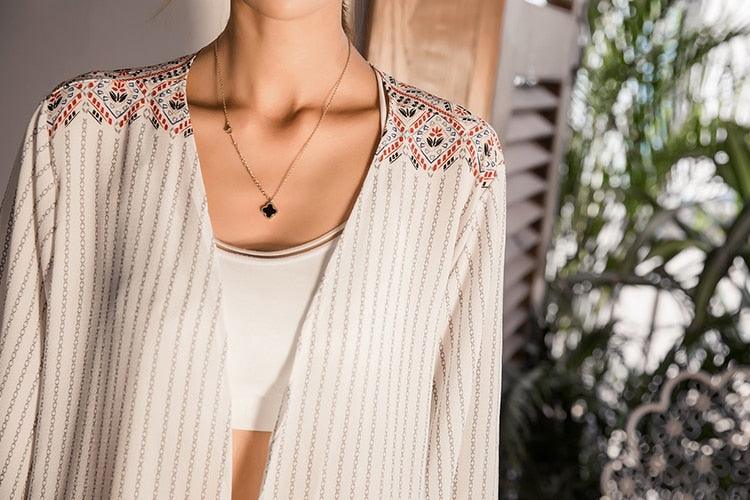 Kimono Cardigan Bohemian Style Cardigans - The Burner Shop