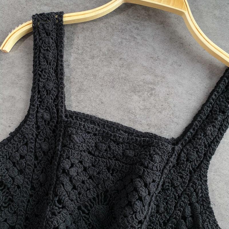 Knitted Sleeveless Crop Tops Tops - The Burner Shop