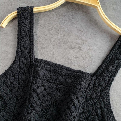 Knitted Sleeveless Crop Tops Tops - The Burner Shop