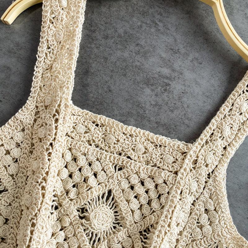 Knitted Sleeveless Crop Tops Tops - The Burner Shop