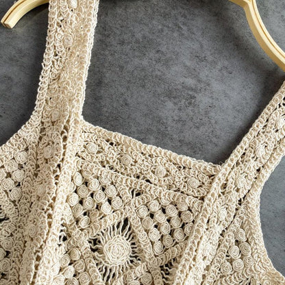Knitted Sleeveless Crop Tops Tops - The Burner Shop