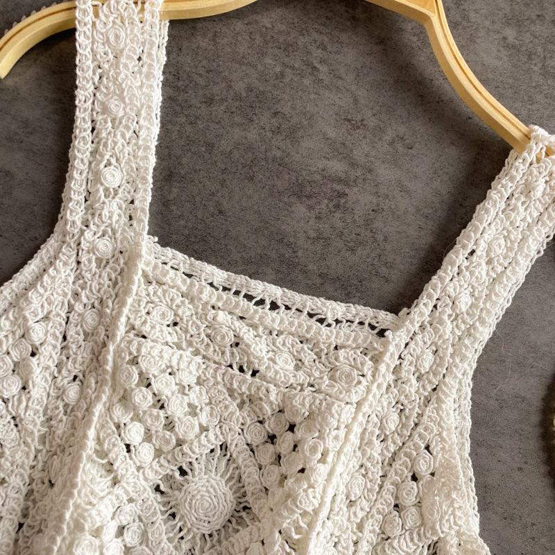 Knitted Sleeveless Crop Tops Tops - The Burner Shop