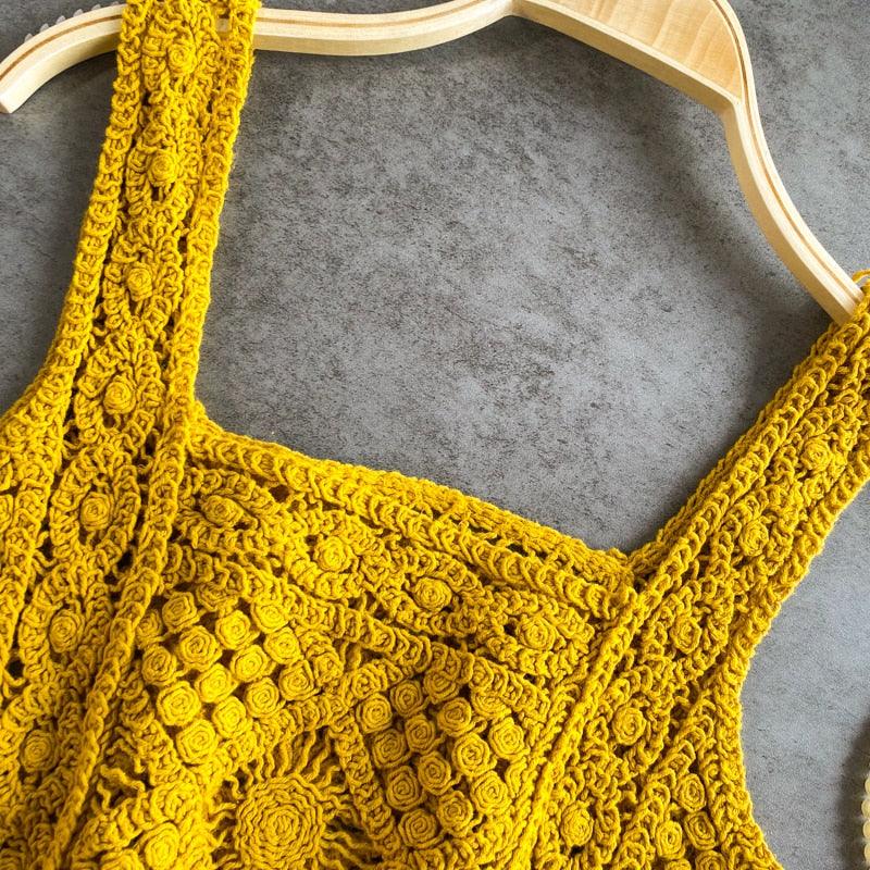 Knitted Sleeveless Crop Tops Tops - The Burner Shop