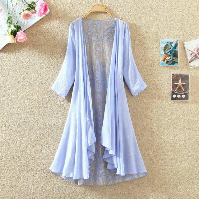Lace Boho Cover Up Cover Ups - The Burner Shop