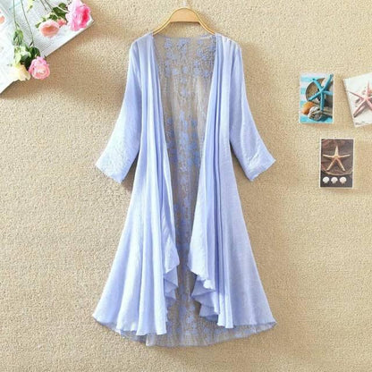 Lace Boho Cover Up Cover Ups - The Burner Shop