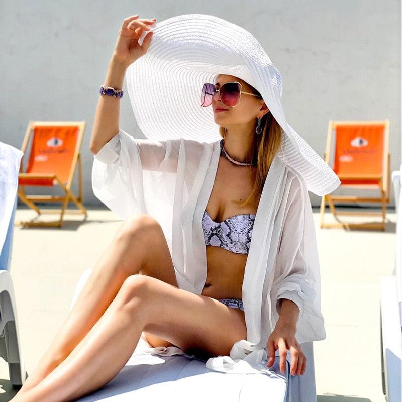 Large Wide Brim Foldable Sunhats Hats - The Burner Shop
