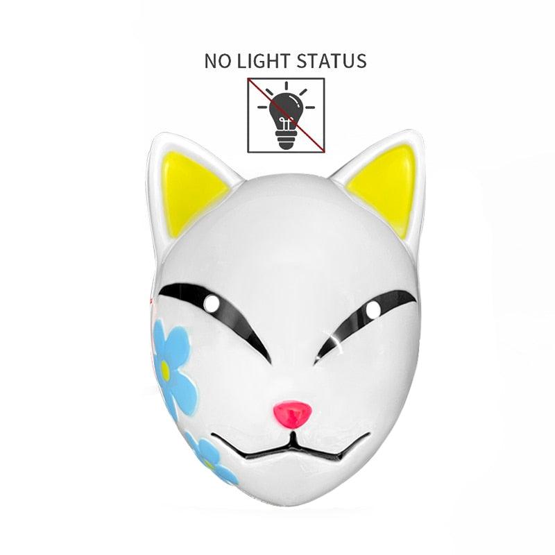 LED Glowing Cat Face Mask Masks - The Burner Shop