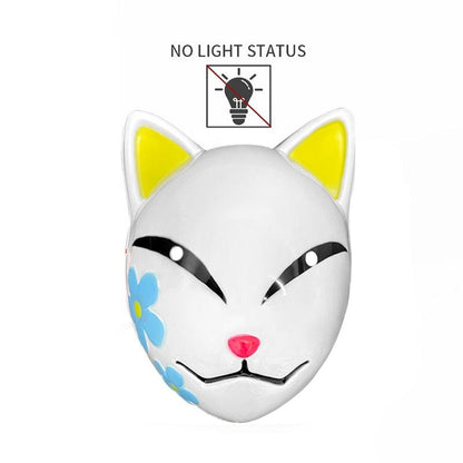LED Glowing Cat Face Mask Masks - The Burner Shop