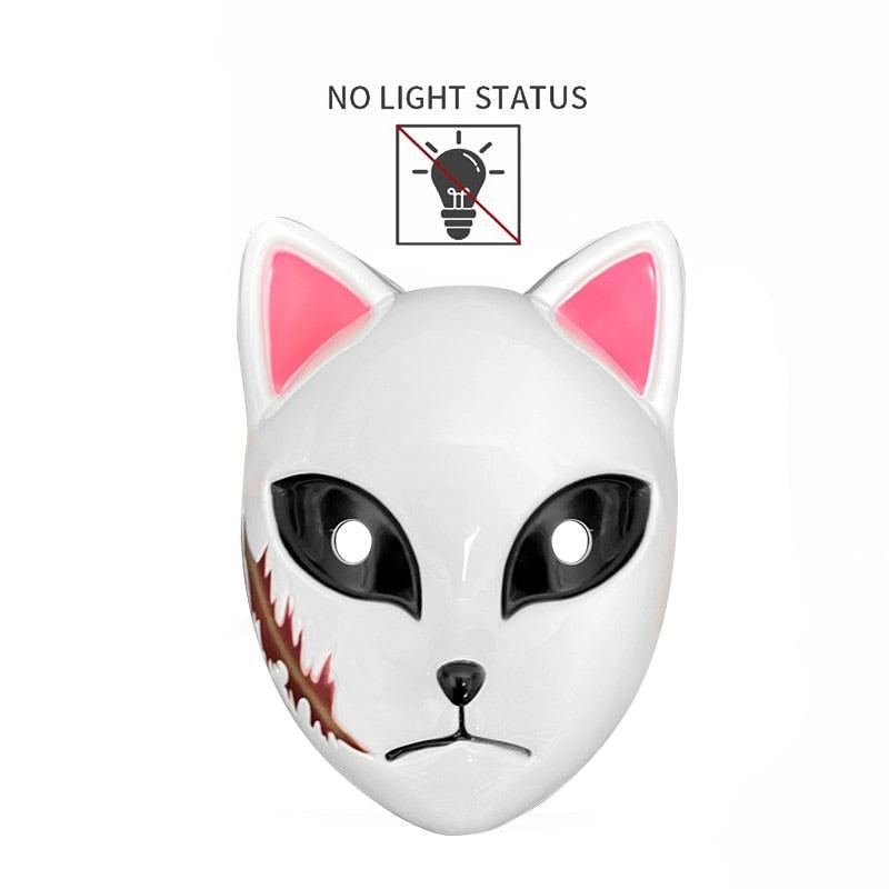 LED Glowing Cat Face Mask Masks - The Burner Shop