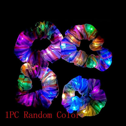 LED Luminous Scrunchies Hair Accessory - The Burner Shop