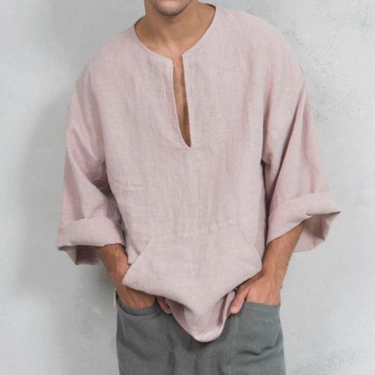 Linen Loose Shirt Shirts - The Burner Shop