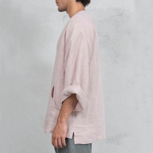 Linen Loose Shirt Shirts - The Burner Shop
