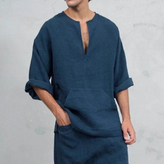 Linen Loose Shirt Shirts - The Burner Shop