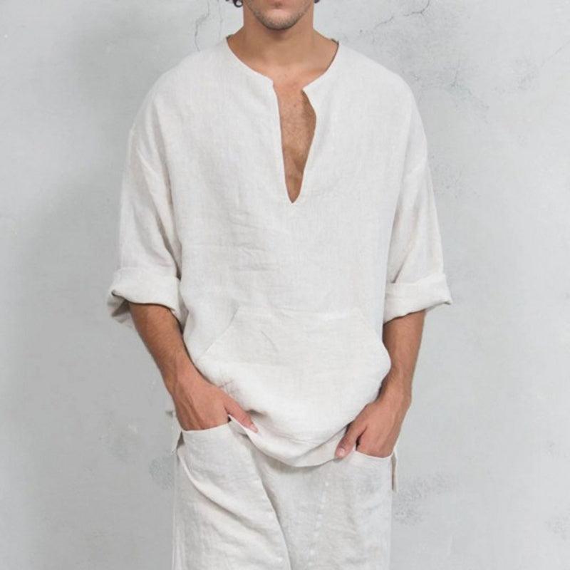 Linen Loose Shirt Shirts - The Burner Shop