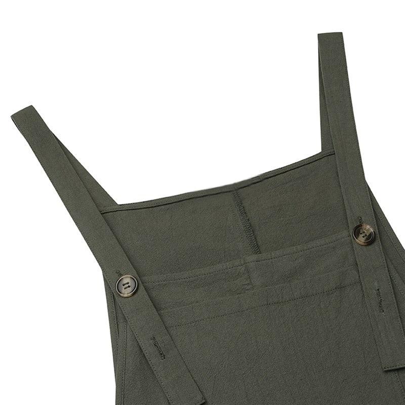 Loose Style Overall Shorts Overalls - The Burner Shop