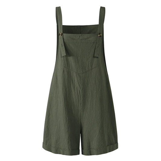 Loose Style Overall Shorts Overalls - The Burner Shop