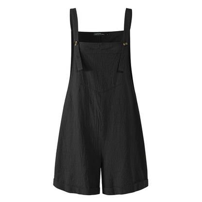 Loose Style Overall Shorts Overalls - The Burner Shop
