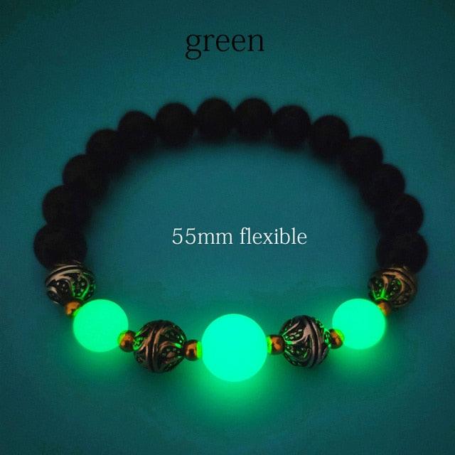 Luminous Glow in the Dark Beaded Bracelet Bracelets - The Burner Shop