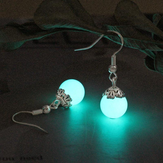 Luminous Round Drop Earrings Earrings - The Burner Shop