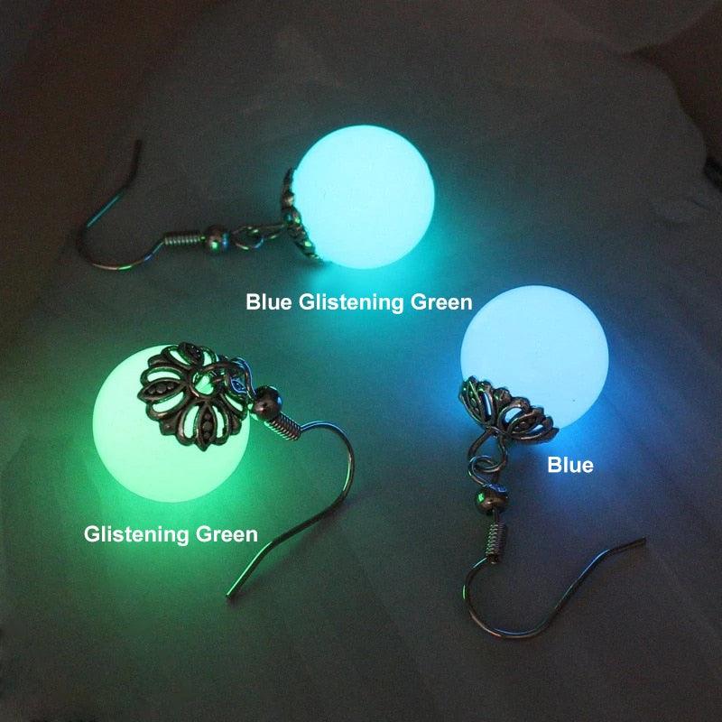 Luminous Round Drop Earrings Earrings - The Burner Shop