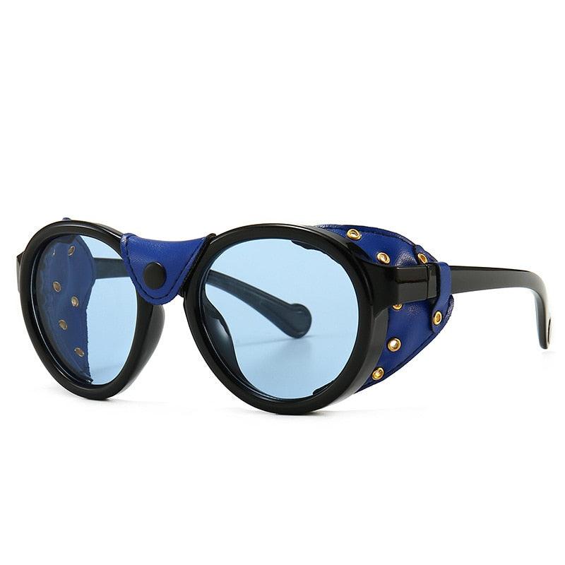Marcus Steampunk Round Sunglasses Goggles - The Burner Shop