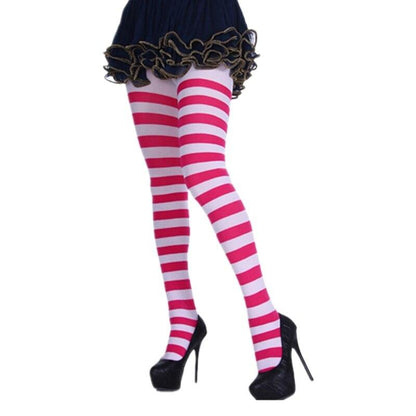 Marla Funky Striped Stockings Stockings - The Burner Shop
