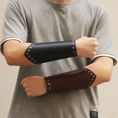 Medieval Leather Wrist Cuff Wrist Cuffs - The Burner Shop