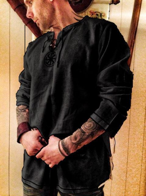Medieval Long Sleeve Shirt Shirts - The Burner Shop