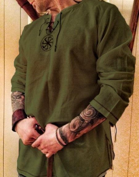 Medieval Long Sleeve Shirt Shirts - The Burner Shop