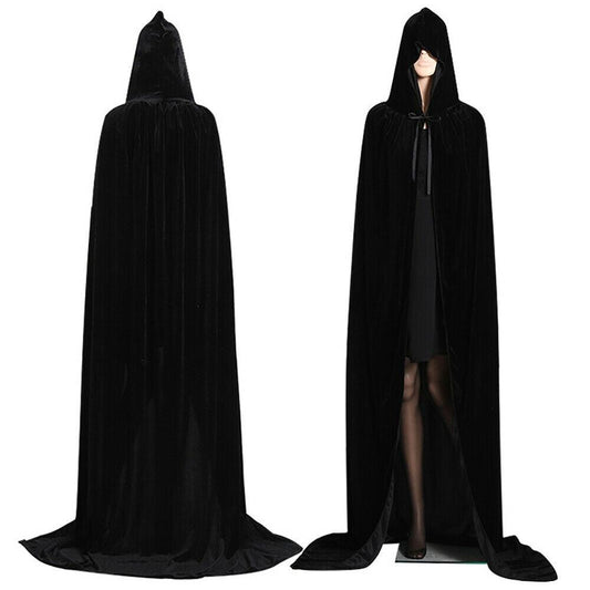 Medieval Velvet Hooded Cloak Cloaks - The Burner Shop