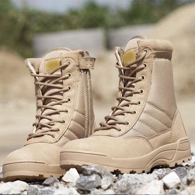 Men Outdoor Leather Military Boots Boots - The Burner Shop