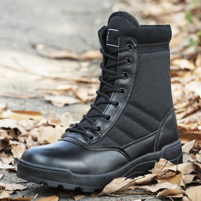 Men Outdoor Leather Military Boots Boots - The Burner Shop