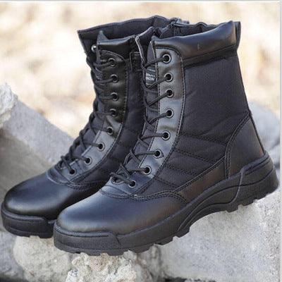 Men Outdoor Leather Military Boots Boots - The Burner Shop