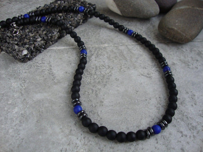 Men's Stone Beaded Necklace Necklaces - The Burner Shop