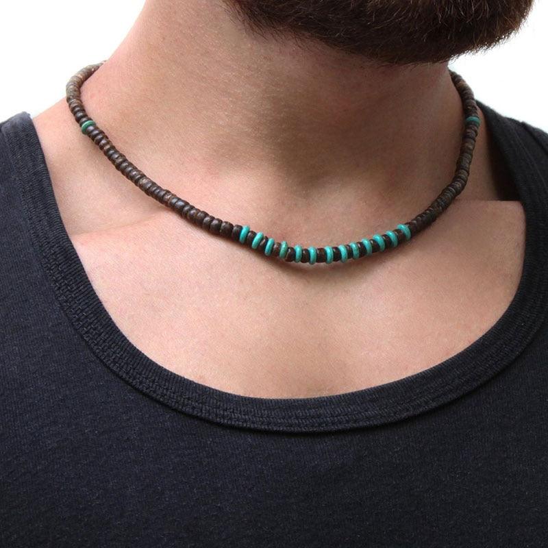 Men's Stone Beaded Necklace Necklaces - The Burner Shop