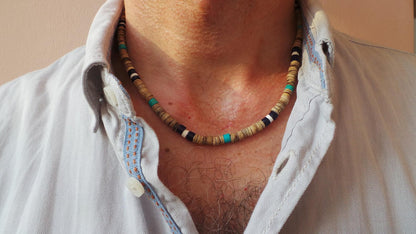 Men's Stone Beaded Necklace Necklaces - The Burner Shop