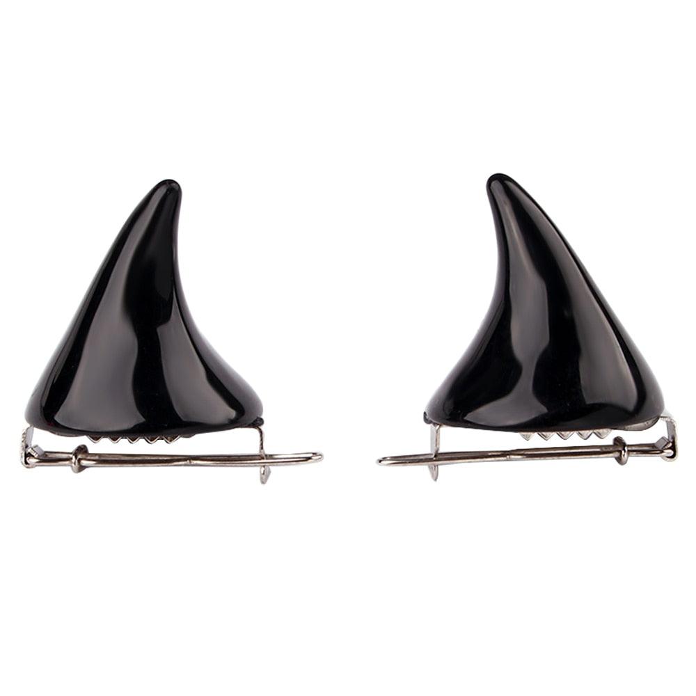 Mini Demon Horn Hairpins Headpiece - The Burner Shop
