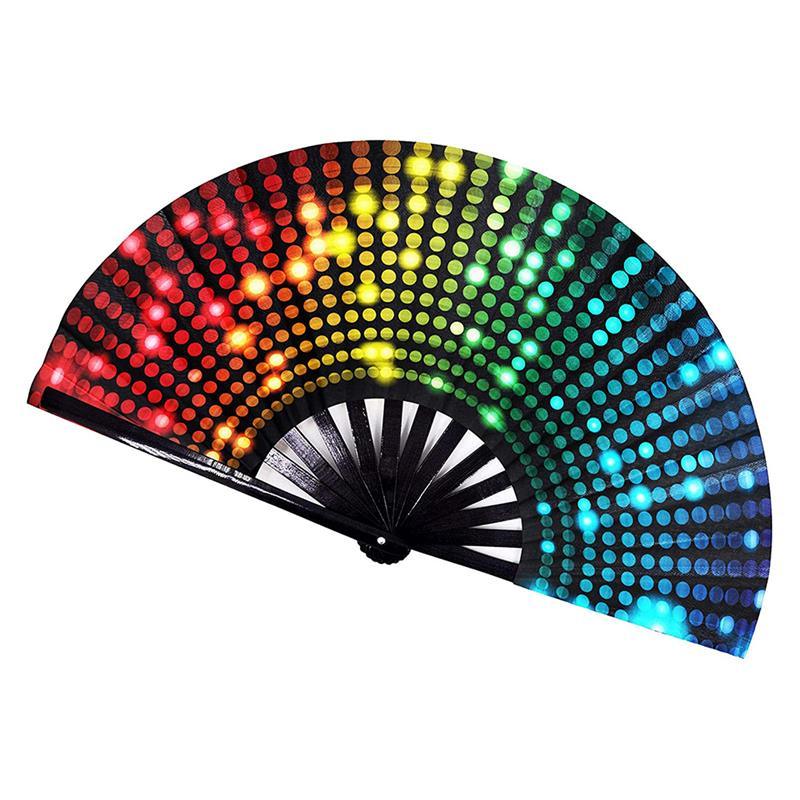 Multi-colour Fan Hand Fan - The Burner Shop
